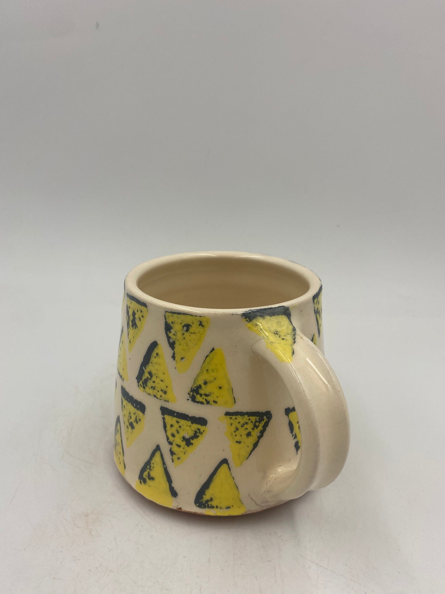 Blue and Yellow Triangles Mug