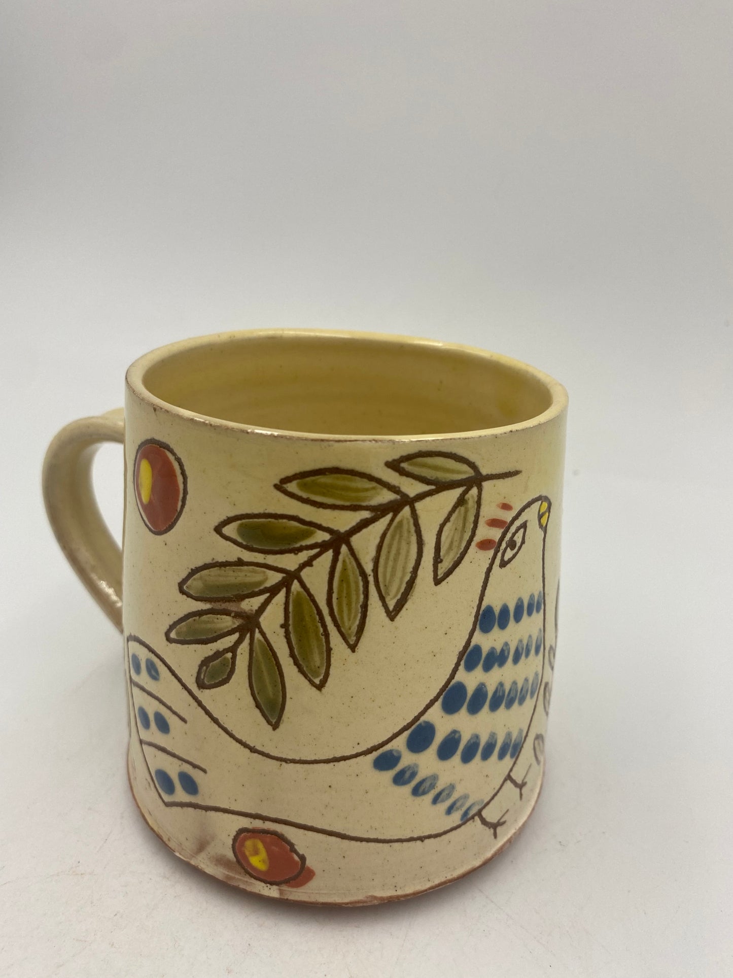 Large Bird Mug on white